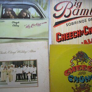 lot of (4) vintage Cheech & Chong 12" Vinyl Records, Wedding Bambu, Cochinos,